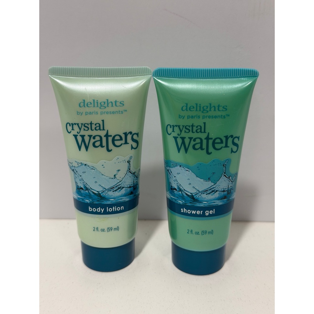 Paris Presents Delights Crystal Waters Body Lotion & Shower Gel Travel Set 2oz